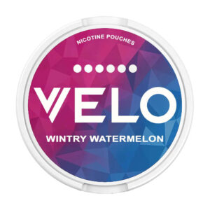 Velo Wintry Watermelon 17mg Nicotine Pouches — 17mg nicotine per pouch, slim format, 20 pouches