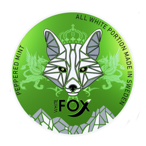 White Fox - Peppered Mint — 12.5mg nicotine per pouch, slim format, 20 pouches
