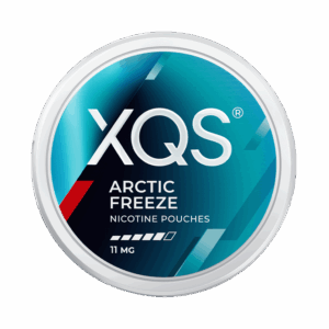 XQS Arctic Freeze 11.2mg — 11.2mg nicotine per pouch, slim format, 20 pouches