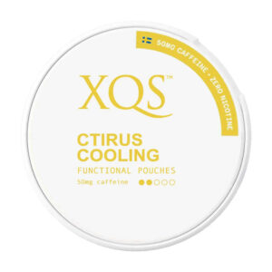 XQS Citrus Cooling 50mg Nicotine Pouches — 50mg nicotine per pouch, slim format, 20 pouches