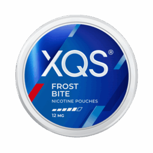 XQS Frost Bite 12mg — 12mg nicotine per pouch, slim format, 20 pouches