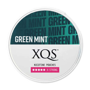 XQS Green Mint 9.5mg Nicotine Pouches — 9.5mg nicotine per pouch, slim format, 20 pouches