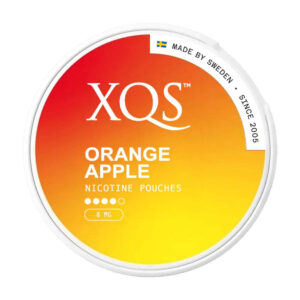 XQS Orange Apple 8mg Nicotine Pouches — 8mg nicotine per pouch, slim format, 20 pouches