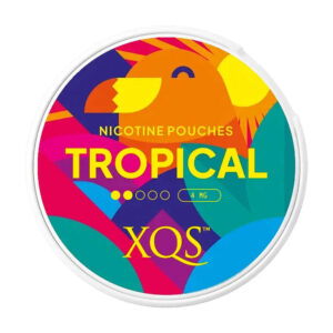XQS Tropical 4mg Nicotine Pouches — 4mg nicotine per pouch, slim format, 20 pouches