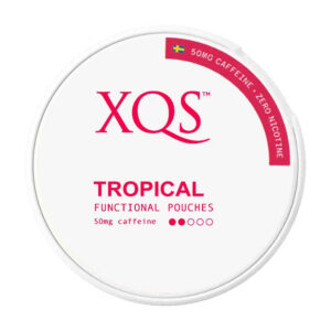 XQS Tropical 50mg Nicotine Pouches — 50mg nicotine per pouch, slim format, 20 pouches