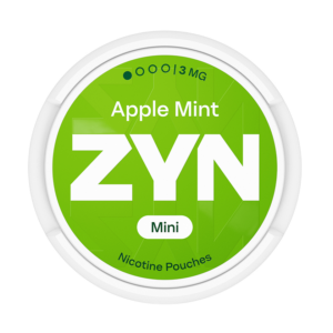 ZYN Apple Mint Mini 3mg — 3mg nicotine per pouch, mini format, 20 pouches