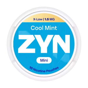 ZYN Cool Mint 1.5mg Nicotine Pouches — 1.5mg nicotine per pouch, mini format, 10 pouches