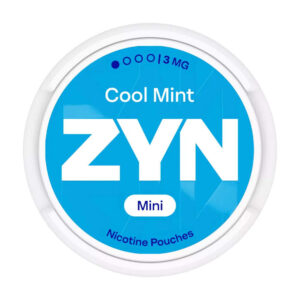 ZYN Cool Mint 3mg Nicotine Pouches — 3mg nicotine per pouch, mini format, 20 pouches