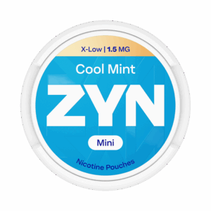 ZYN Cool Mint X-Low Mini 1.5mg — 1.5mg nicotine per pouch, mini format, 20 pouches