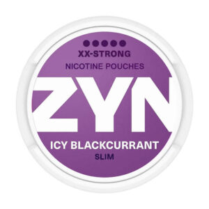 ZYN Icy Blackcurrant 12.5mg Nicotine Pouches — 12.5mg nicotine per pouch, slim format, 21 pouches