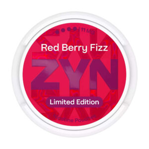 ZYN Red Berry Fizz 11mg Nicotine Pouches — 11mg nicotine per pouch, slim format, 21 pouches