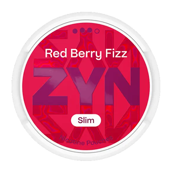 ZYN - Red Berry Fizz (Slim) — 9mg nicotine per pouch, slim format, 20 pouches