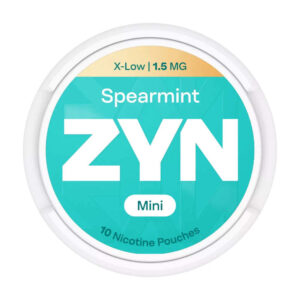 ZYN Spearmint 1.5mg Nicotine Pouches — 1.5mg nicotine per pouch, mini format, 10 pouches