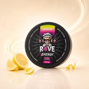 RAVE Lemon 80mg caffeine pouch tin