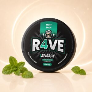 RAVE Mint Man 100mg caffeine pouch tin
