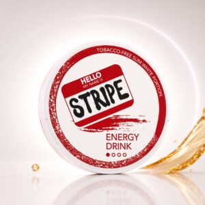 Stripe Energy Drink 5mg Nicotine Pouches — 5mg nicotine per pouch, slim format, 20 pouches