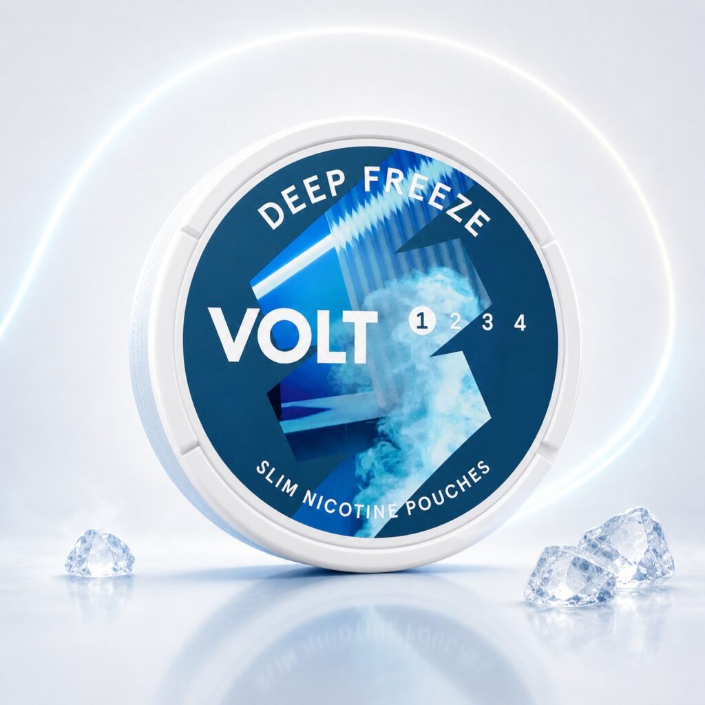 Volt Deep Freeze 3mg Nicotine Pouches — 3mg nicotine per pouch, slim format, 21 pouches
