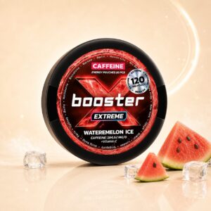 X-Booster Watermelon Ice 120mg caffeine pouch tin