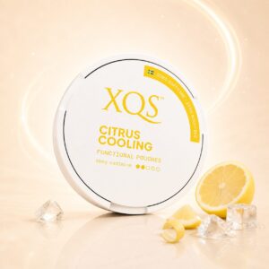 XQS Citrus Cooling 50mg caffeine pouch tin