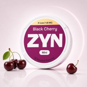 ZYN Black Cherry 1.5mg Nicotine Pouches — 1.5mg nicotine per pouch, mini format, 10 pouches