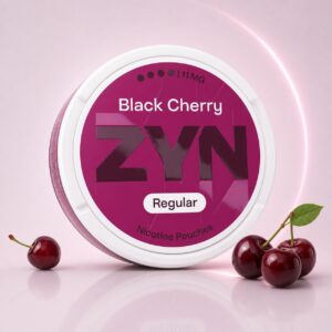 ZYN Black Cherry 11mg Nicotine Pouches — 11mg nicotine per pouch, slim format, 21 pouches