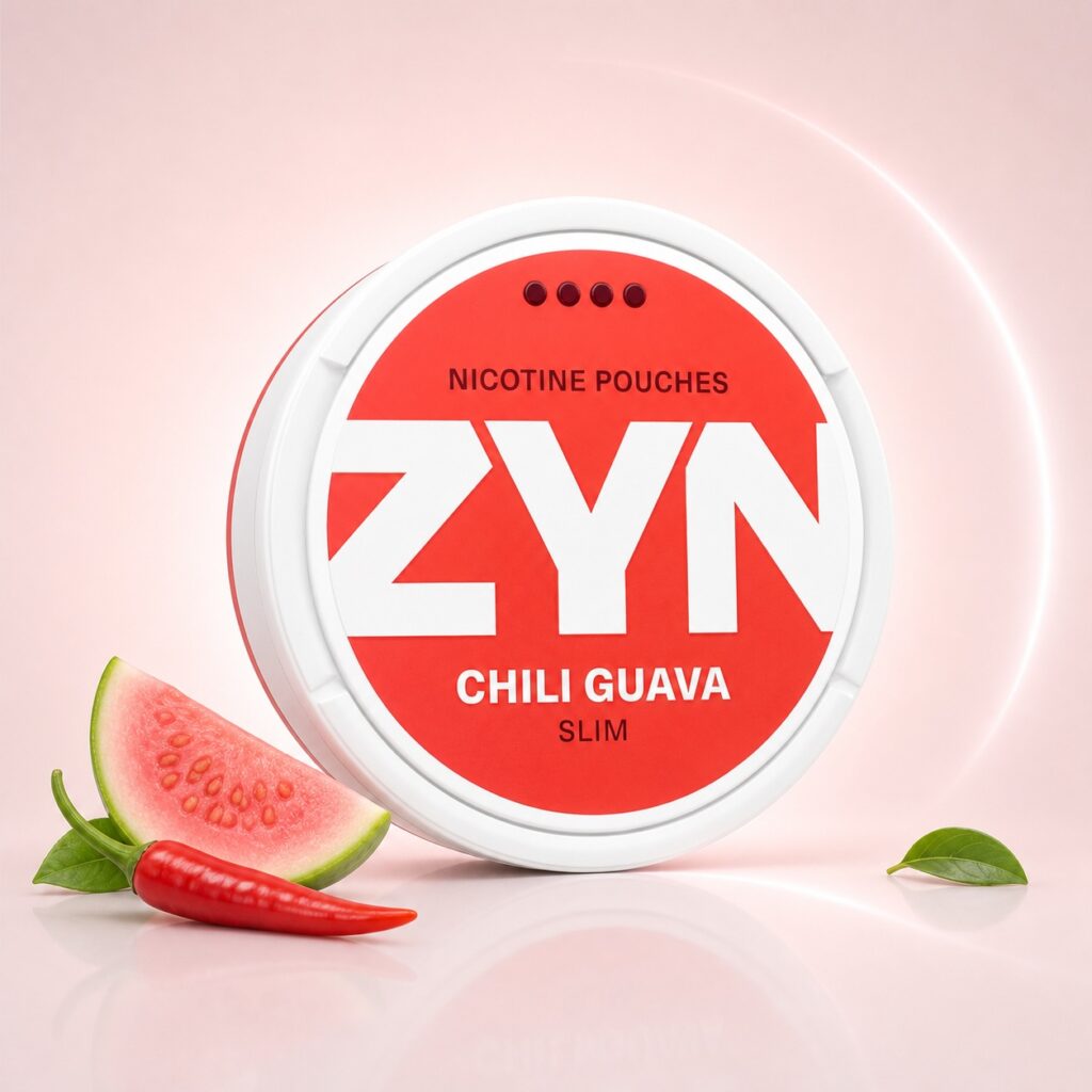 ZYN Chili Guava 11mg Nicotine Pouches — 11mg nicotine per pouch, slim format, 21 pouches