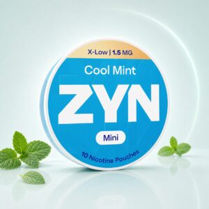 ZYN Cool Mint X-Low Mini 1.5mg 10 Pouches — 1.5mg nicotine per pouch, mini format, 10 pouches