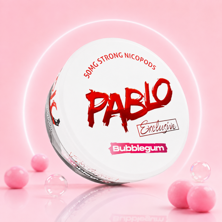 PABLO Exclusive Bubblegum 30mg Nicotine Pouches tin