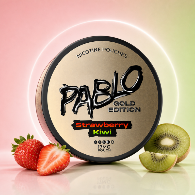 PABLO Gold Edition Strawberry Kiwi 17mg Nicotine Pouches tin