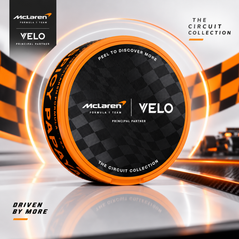 VELO McLaren Circuit Collection Papaya and Chilli 8mg nicotine pouches