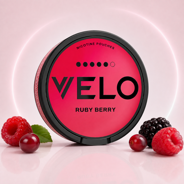 VELO Ruby Berry 14mg Nicotine Pouches tin