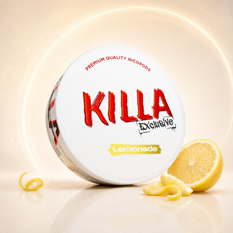 KILLA Exclusive Lemonade Nicotine Pouches 12.8mg tin