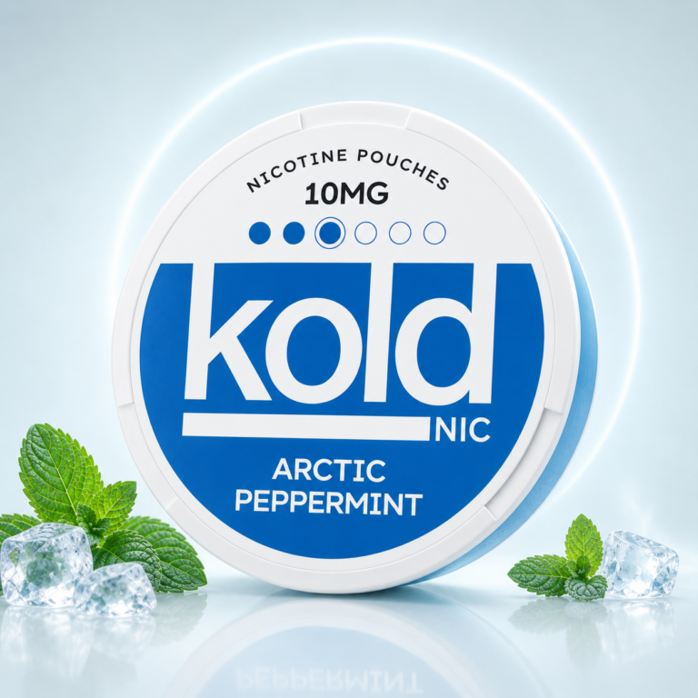 KOLD Arctic Peppermint 10mg Nicotine Pouches tin