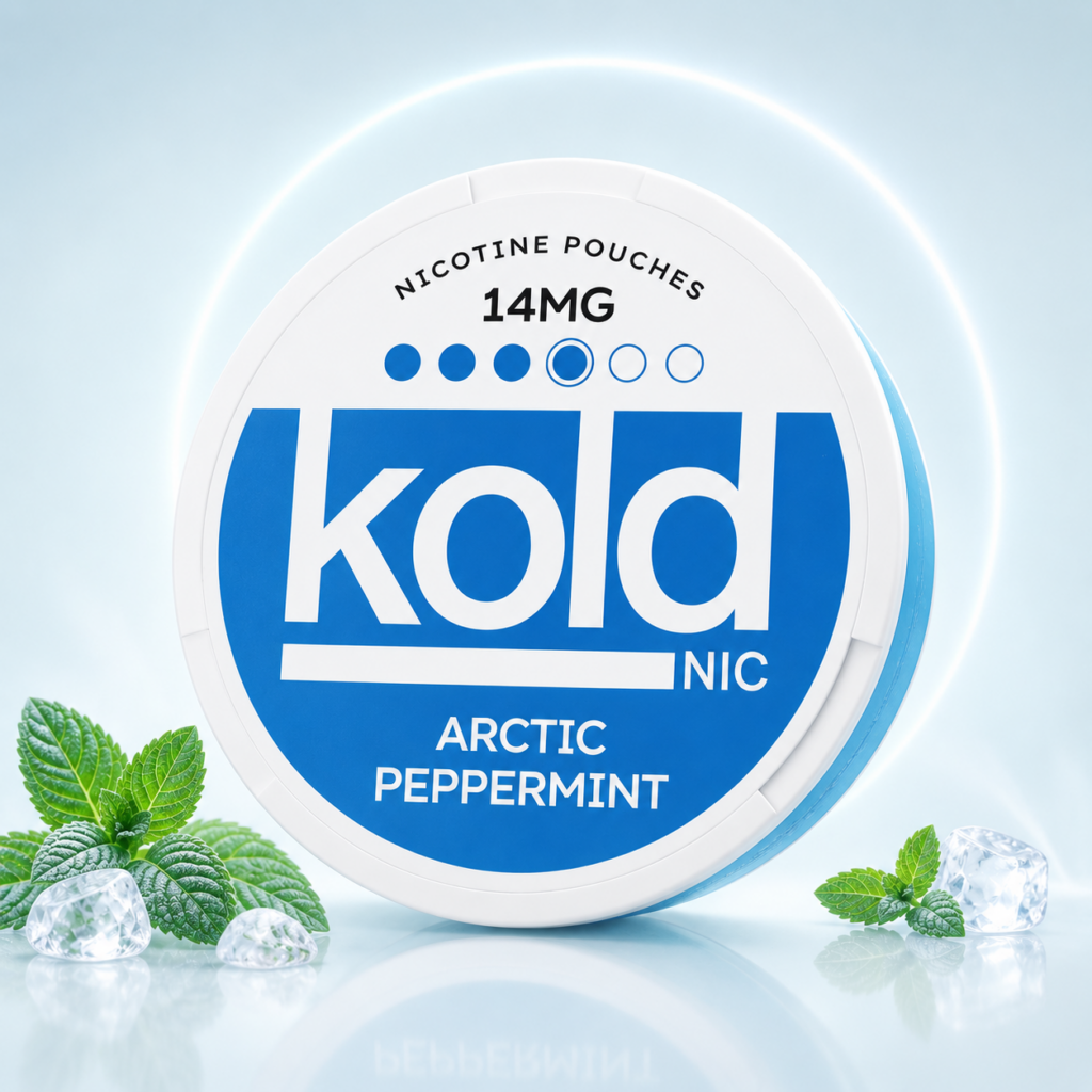 KOLD Arctic Peppermint 14mg Nicotine Pouches tin