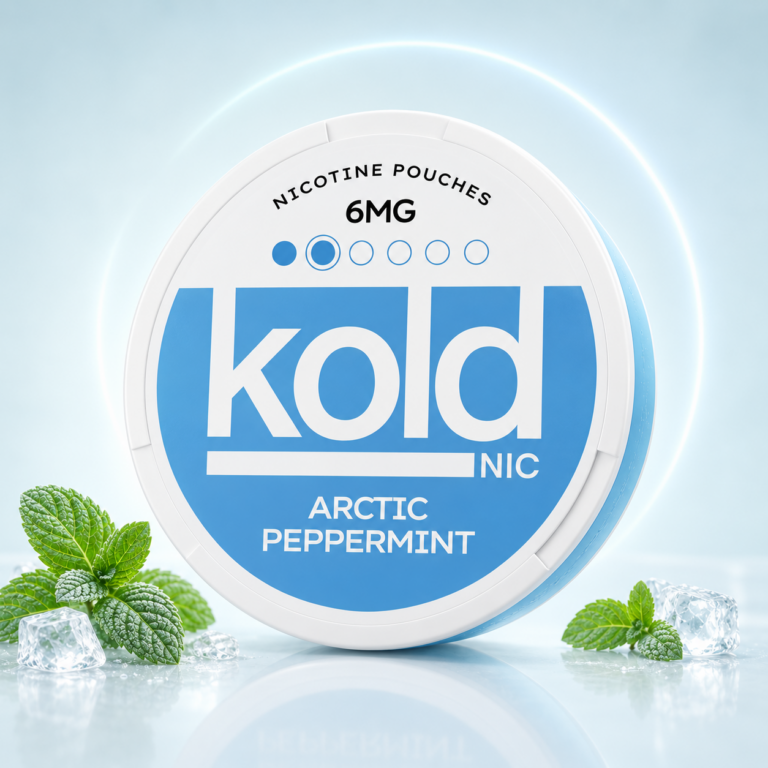 KOLD Arctic Peppermint 6mg Nicotine Pouches tin
