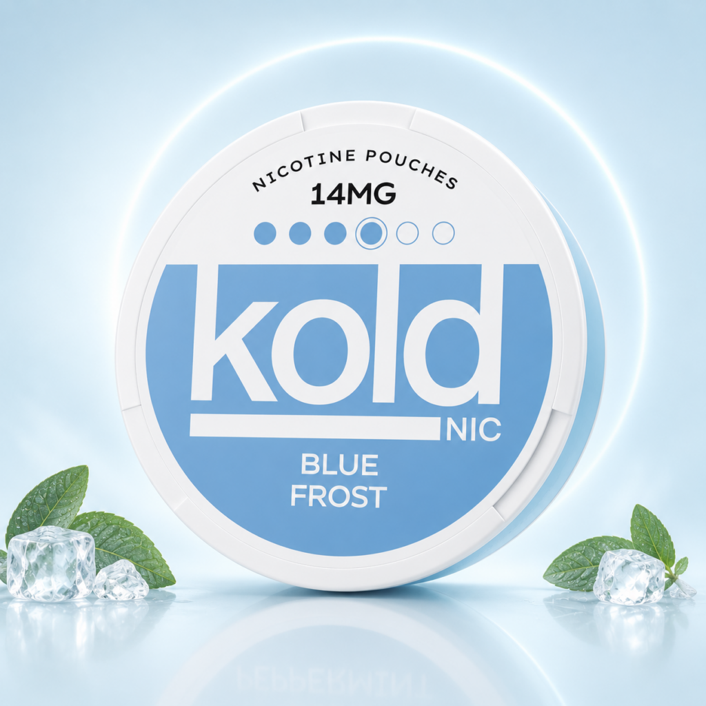 KOLD Blue Frost 14mg Nicotine Pouches tin