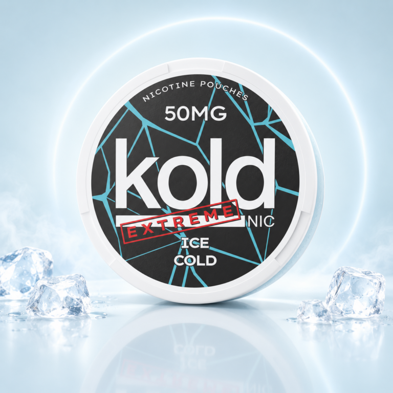 KOLD Extreme Ice Cold 50mg Nicotine Pouches tin