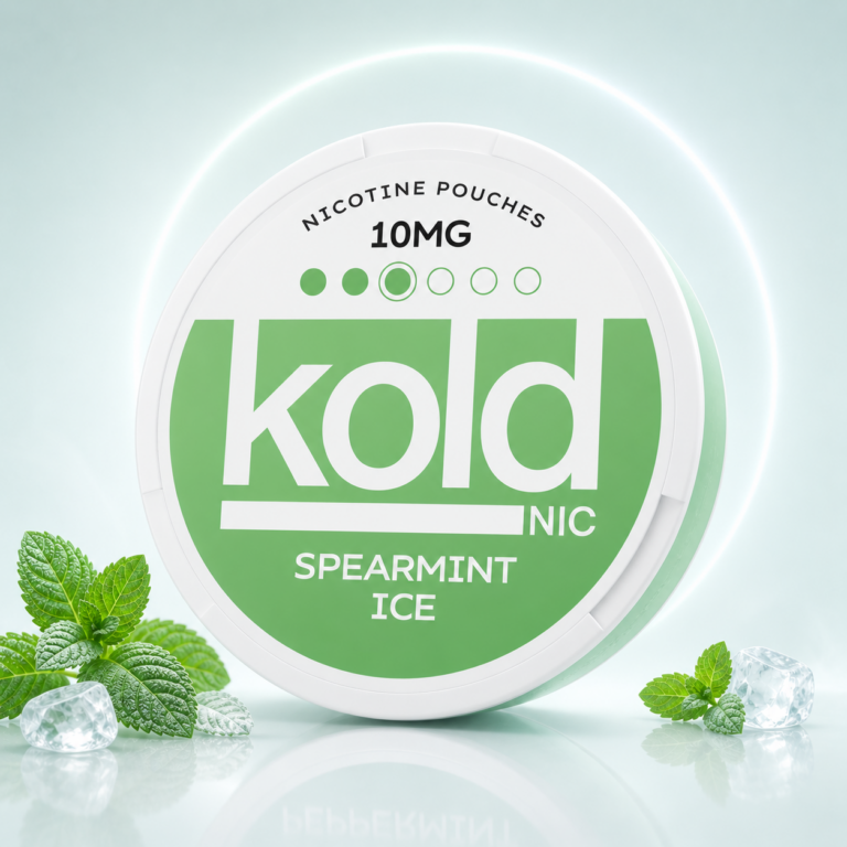 KOLD Spearmint Ice 10mg Nicotine Pouches tin