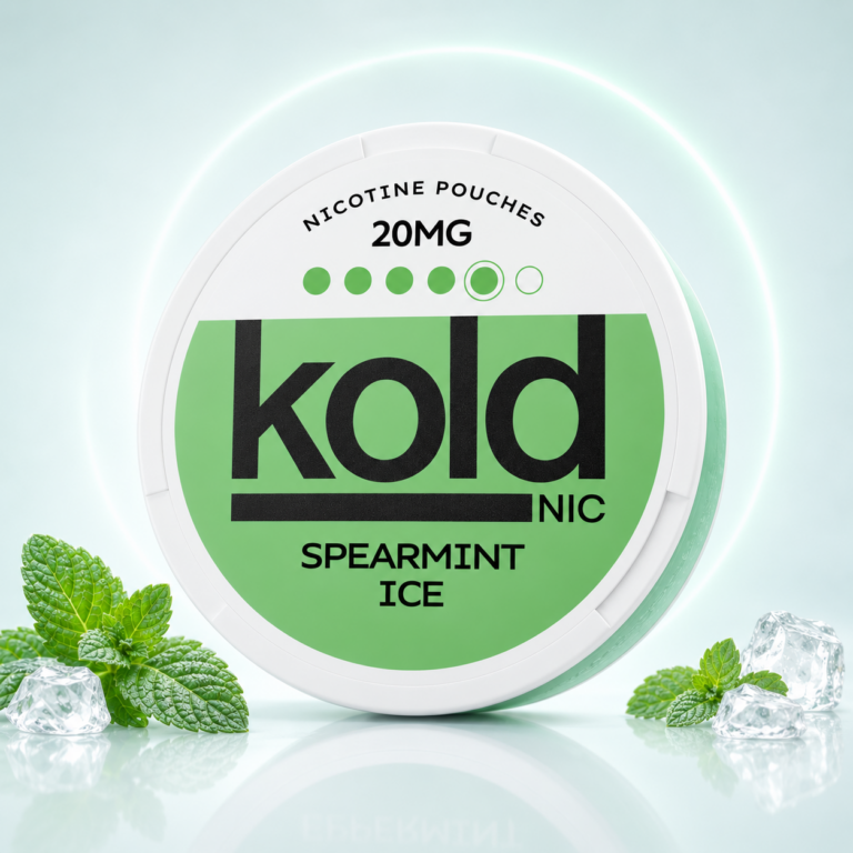 KOLD Spearmint Ice 20mg Nicotine Pouches tin