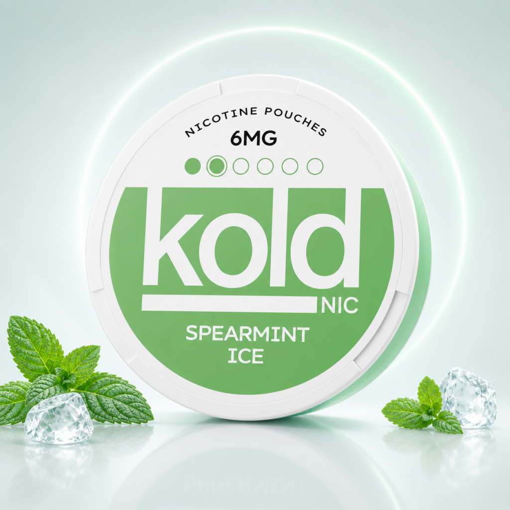 KOLD Spearmint Ice 6mg Nicotine Pouches tin